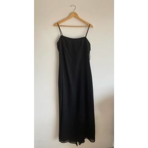 Jessica McClintock formal strappy black dress | size 14